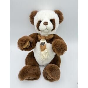 Charlie Bears 2020 Albie Brown White Panda 15" Fully Jointed By Isabelle Lee HTF